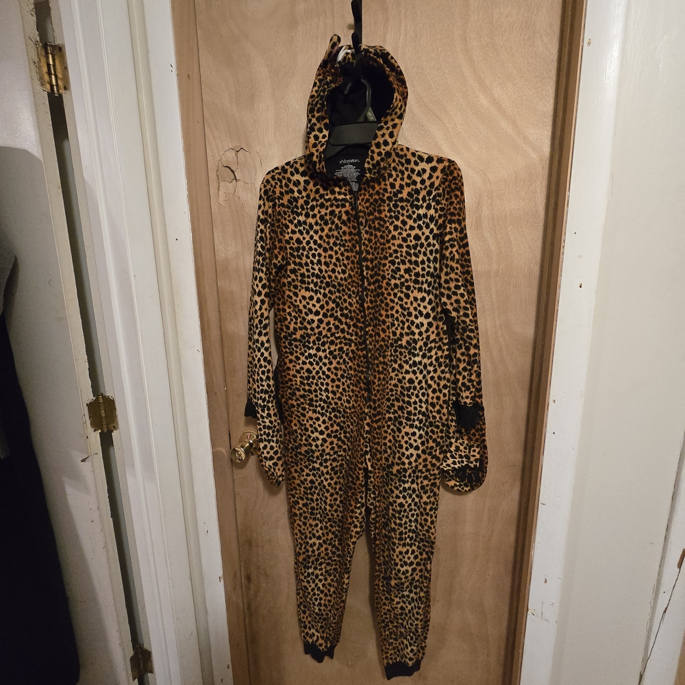 Xhilaration Leopard Print Pajama Onesie